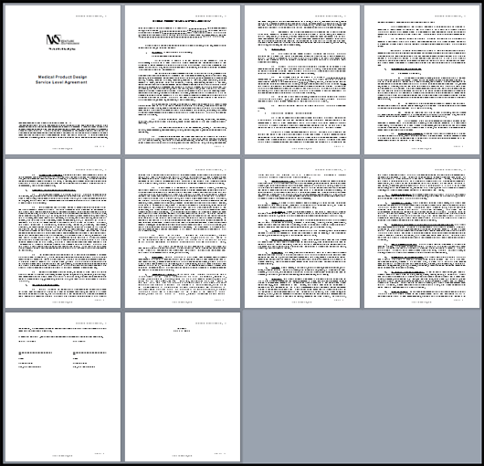 Contract Agreement for EMS Medical Device Design Services Document